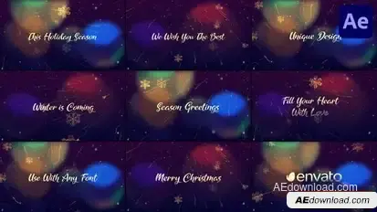 Christmas Magic for After Effects Openers template preview