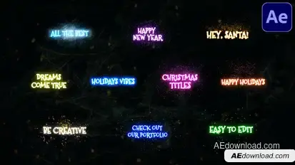 Christmas Magic Titles | After Effects Titles template preview
