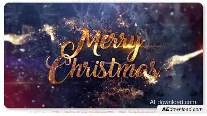 Christmas Magic Wishes Titles template preview