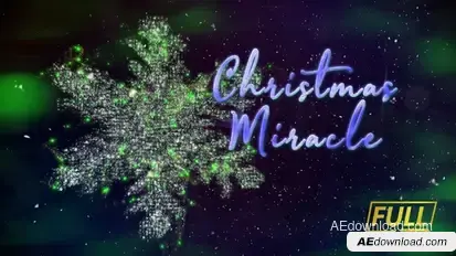 Christmas Miracle Titles Titles template preview