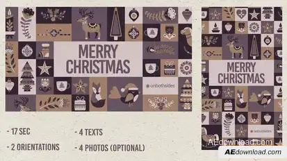 Christmas Mosaic Openers template preview