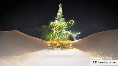 Christmas Night Logo Stings template preview