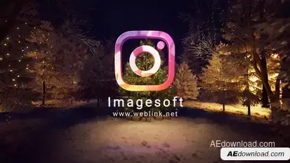 Christmas Night Logo Logo Stings template preview