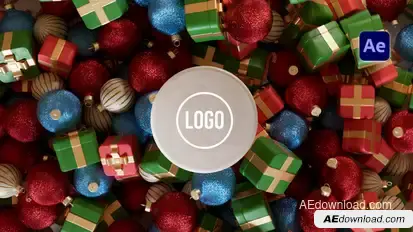 Christmas Orbit Logo Logo Stings template preview