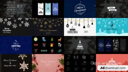 Christmas Pack - Titles, Backgrounds & Elements Elements template preview