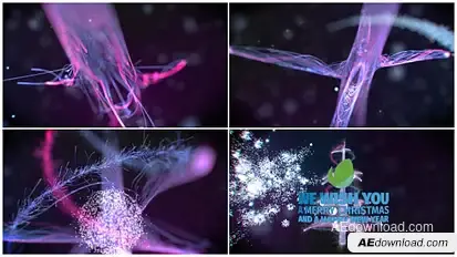 Christmas Particles Logo Stings template preview