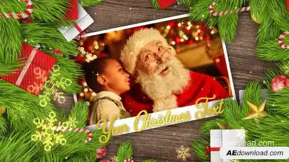 Christmas Photo Album Video Displays template preview