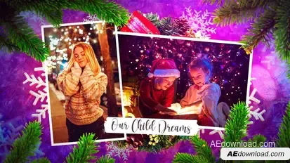 Christmas Photos Video Displays template preview