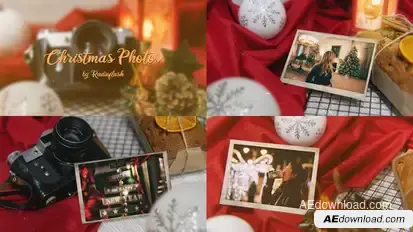 Christmas Photos Video Displays template preview