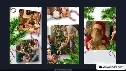 Christmas Photos Gallery Elements template preview