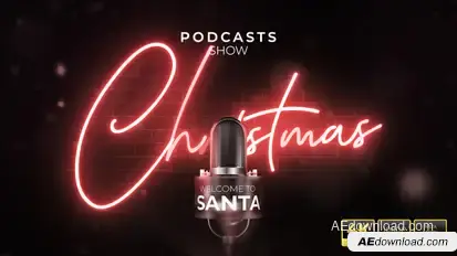 Christmas Podcast Show Opener Openers template preview