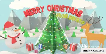 Christmas Pop Up Card Openers template preview