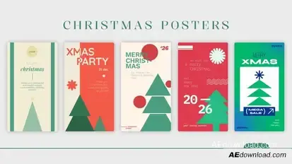 Christmas Posters Product Promo template preview