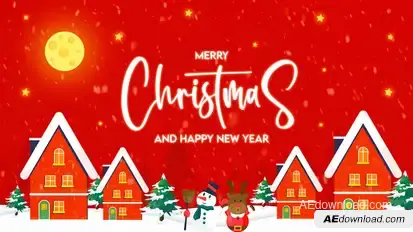 Christmas Red  Opener | and Happy New Year Openers template preview
