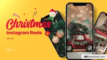 Christmas Reels Vol. 05 Titles template preview