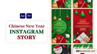 Videohive Christmas Sale Instagram Story 55490860 Video Displays template preview