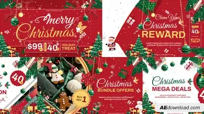 Christmas Sale Promo After Effect Product Promo template preview