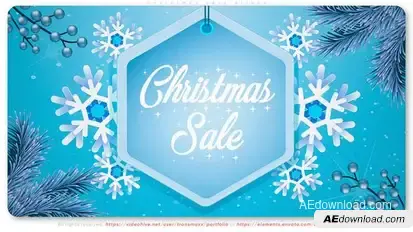 Christmas Sale Slides Openers template preview
