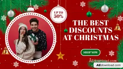 Christmas Sale Slides Promo broadcast-packages template preview