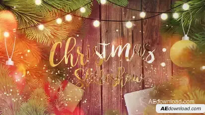 Christmas Slideshow Video Displays template preview