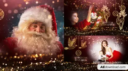 Christmas Slideshow Video Displays template preview