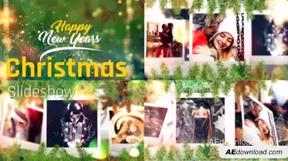 Christmas Slideshow Video Displays template preview