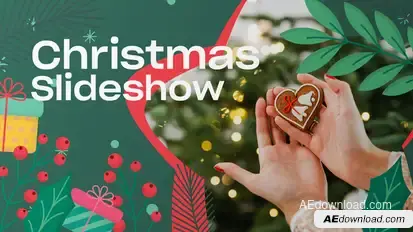 Christmas Slideshow Video Displays template preview