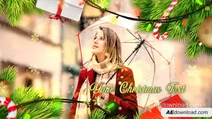 Christmas Slideshow Video Displays template preview