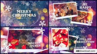 Christmas Slideshow Video Displays template preview