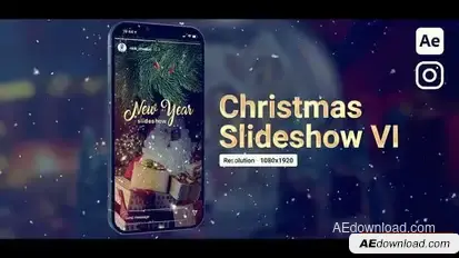 Christmas Slideshow - Vertical Openers template preview
