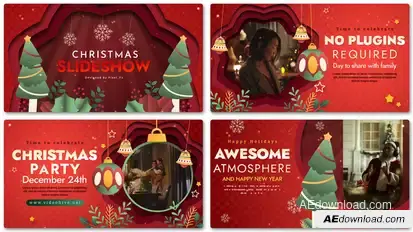 Christmas Slideshow V2 Openers template preview