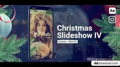Christmas Slideshow Vertical Openers template preview