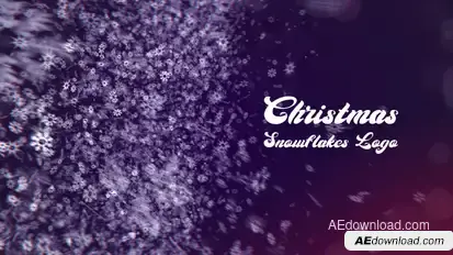 Christmas Snowflakes Logo | After Effects Openers template preview