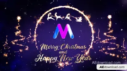 Christmas Sparklers Video Displays template preview