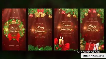 Christmas Special Instagram Stories Openers template preview