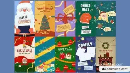 Christmas Stories Elements template preview