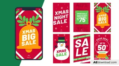 Christmas Stories 9 in 1 Product Promo template preview