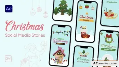Christmas Stories For After Effects Openers template preview