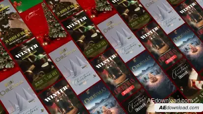 Christmas Story & Reels broadcast-packages template preview