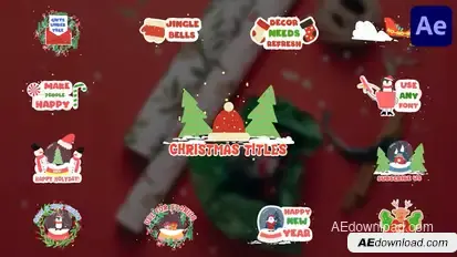 Christmas Stuff Titles for After Effects Titles template preview