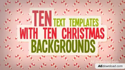 Christmas Text And Backgrounds Titles template preview