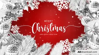 Christmas Text Logo Reveal Titles template preview