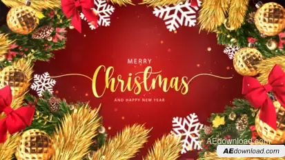 Christmas Text Logo Reveal 4K Titles template preview