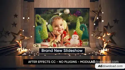 Christmas Theatre Slideshow Video Displays template preview