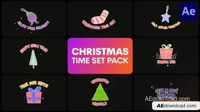 Christmas Time Set | After Effects Openers template preview