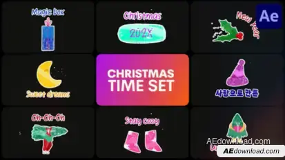 Christmas Time Set | After Effects Titles template preview