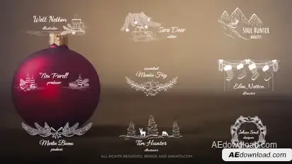 Christmas Titles & Lower Thirds | AE Titles template preview