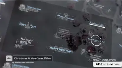 Christmas Titles Titles template preview
