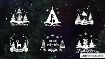 Christmas Titles Titles template preview