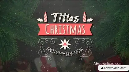Christmas Titles Titles template preview